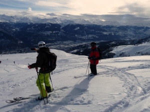 Off Piste in the Toula area of Crans Montana